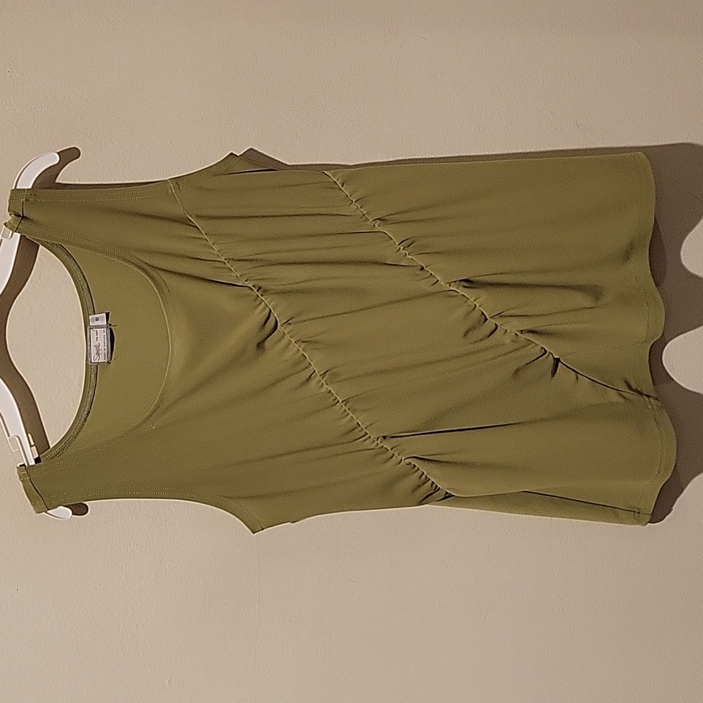 Sympli Green Ruched Tank Top